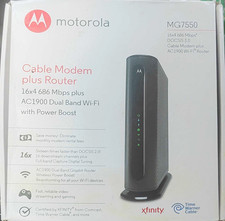 Motorola MG7550-10 DOCSIS 3.0 Cable Modem Router AC1900 Dual-Band 686 Mbps picture