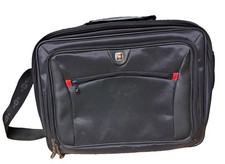 SwissGear Black Nylon Padded Laptop Briefcase for 16 in Laptop, Universal Fit picture