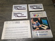 Lot Commodore VIC-20 Alien, Slot, Omega Race Manual Paperwork  picture
