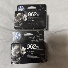 TWO (2) Brand new hp 962xl ink cartridges genuine black Expires Jan/Feb 2028  picture