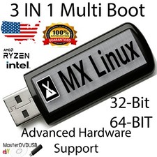 LINUX MX 21.3 - 32 bit - 64 bit - Advanced Hardware Support - Multi-Boot 3 in 1 picture
