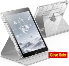 Case for iPad 9.7 Inch 6th/5th Generation, Cute Glitter Cover with 360 Rotation picture