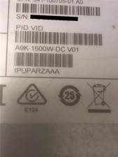 New Pulled Cisco A9K-1600W-DC 1600W DC Power Supply Module picture