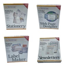 Lot of 4 Pro Venture Windows 95 PC CD-ROM Vintage Software Web page Newsletters picture