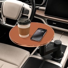 Car Tray Table & Car Desk for Laptop, Dual 360° Rotating Cup Holder Tray, Ant... picture