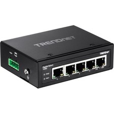 TRENDnet TI-G50 Hardened Industrial 5-Port Gigabit DIN-Rail Metal Switch 10Gbps picture