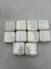 LOT of 10 Genuine Apple 10W USB Power Wall Adapter for iPhone iPad iPod Open Box picture