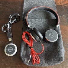 Jabra Evolve 40 Wired Stereo USB Headset HSC017 W/ Controller ENC010 picture