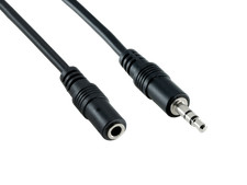 50ft 3.5mm Male to 3.5mm Female Stereo Audio Extension Cable, Black picture