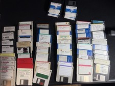 Huge Lot of 66 Vintage Apple Macintosh PROGRAM Floppy Disks From ESTATE SALE picture