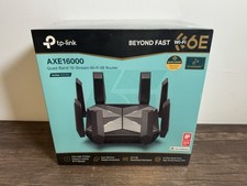 TP-Link Archer AXE300 (AXE16000) Wi-Fi 6E Quad-Band Gaming Router NEW SEALED picture