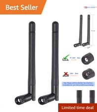 Universal 2-Pack RP-SMA Male Dual Band WiFi Antennas for Optimal Performance picture
