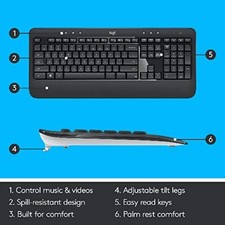 Logitech MK545 Advanced Wireless Keyboard and Mouse Combo picture