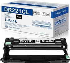 DR221CL Black Drum Unit 1 Pack for Brother DR221 DR-221CL Drum Unit for MFC-9... picture