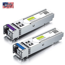 10Gtek a Pair of 1.25G SFP Bidi Singlemode Transceiver for Cisco GLC-BX-D picture