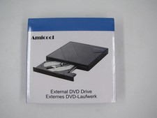 Amicool External DVD Drive USB 3.0 A11-SU3 USB-A USB-C Laptop Mac PC Black New picture
