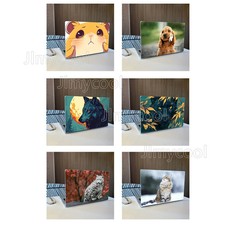 2 Pack Black Panther Full Moon Wolf Snow Leopard Animal Accesorios Laptop picture