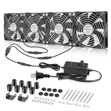 4X 120mm Server Rack Fan with Speed Control 110V 240V Ball Bearing | picture
