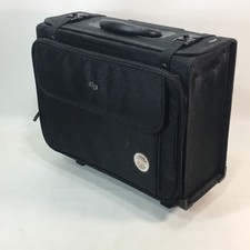 Solo Morgan Rolling Hard Side Catalog & Laptop Case Hanging Files  Black. picture
