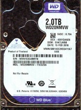 WD20NMVW-11EDZS6,  DCM: EHKTJHBB  WD 2TB, USB 3.0  WXN1 FEB 2016 picture