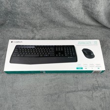 Logitech MK345 Wireless Keyboard Mouse Combo Black 920-006481 K345 M345 w/Dongle picture