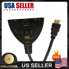 4K HDMI 2.0 Cable Auto Switch Switcher Splitter Adapter 3 In to 1 Out Devices picture