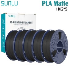 SUNLU 5x1KG Matte PLA 3D Printer Filament 1.75mm PLA Matte 5KG Matte Finish picture