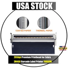 203dpi 79800M Printhead for Zebra ZM400 Barcode Label Printer USA STOCK picture