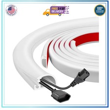 10FT Silicone Wall Wire Hider Flexible Self-Adhesive Cable Cover for TV Office picture
