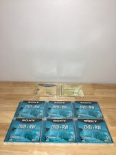8 Total (1) Sony DVD-R DMR47L2  4.7 GB 120 Minutes Sealed (6) DVD+RE (1) DVD+RW picture