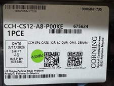 Corning CCH-CS12-A8-P00KE Pigtailed Splice Cassette, 12 F, LC Duplex OM1 ~STSI picture