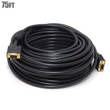 75FT Super VGA SVGA DB15 HD15 Male to Male M/M CL2 UL Monitor Cable w/ Ferrites picture