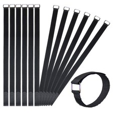 12 Pack 24 Inch Reusable Fastening Cable Straps Hook and Loop Cinch Cable Ties picture