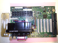 Biostar M7MKA V.1.1 2x ISA ATX Motherboard w/ Slot-1 AMD K7-650MHz CPU **RARE** picture