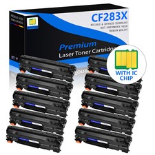 10 PK/Pack 83X CF283X Toner Cartridge For HP LaserJet Pro M201 M225 MFP picture
