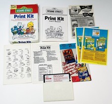 VTG 1989 Sesame Street PRINT KIT Design Software IBM Tandy w/ 256K and CGA picture