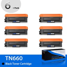 6PK TN660 TN-660 Black Toner Cartridge For Brother HL-L2305W HL-L2315DW  L2320D picture