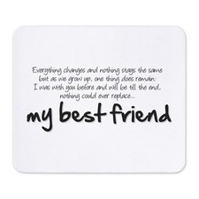 CafePress My Best Friend Non-slip Rubber Mousepad, Gaming Mouse Pad (1440206881) picture
