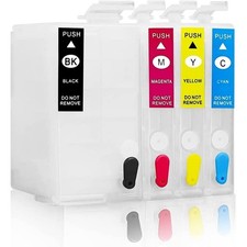 Empty Refillable Sublimation Ink Cartridges 4-Pack for Epson WorkForce WF-3620 picture