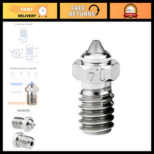 Upgrade V6 Bimetal Nozzle 0.4mm Hardened Steel for 1.75mm 3D Printers, PEI PEEK picture