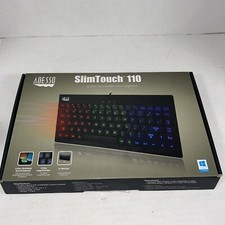 Adesso AKB-110EB - SlimTouch 110 3-Color Illuminated Mini Keyboard Open Box HR2 picture