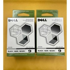 2-pack Genuine Dell 9 Black MK990 Ink Cartridges For 926 V305 V305w Printers picture