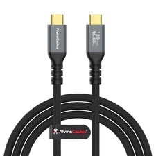 Thunderbolt 5 USB-C Cable 6.6ft 120Gbps 240W PD 16K Compatible TB4 TB3 USB4 picture