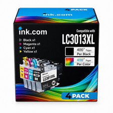 ink .com LC3013XL Ink Cartridge 4 Pack High Yield Compatible with Brother for MF picture