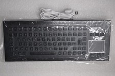 New REDSIS Black Metal USB US keyboard KY-PC-F2T-LED-DESK-BL-USB-US picture
