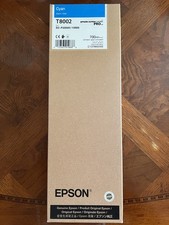 T8002 Cyan 2028 Epson UltraChrome PRO Ink Cart 700mL Genuine C13T800200 picture