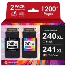 EaseFusion 240XL 241XL Combo Pack Replacement for Canon Printer Ink 240 241 |... picture