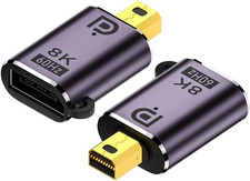 2Pack Mini DP 1.4 Male to Female Adapter 8K 60Hz picture