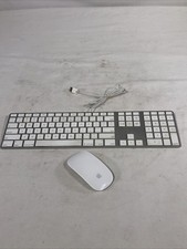 Apple A1243 Aluminum Wired Keyboard MB110LL/A & A 1269 Mouse picture