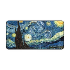 Starry Night Desk Mat | Vincent van Gogh Inspired Mouse Pad picture